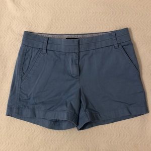 Jcrew chino shorts in baby blue sz 2, 4 in inseam